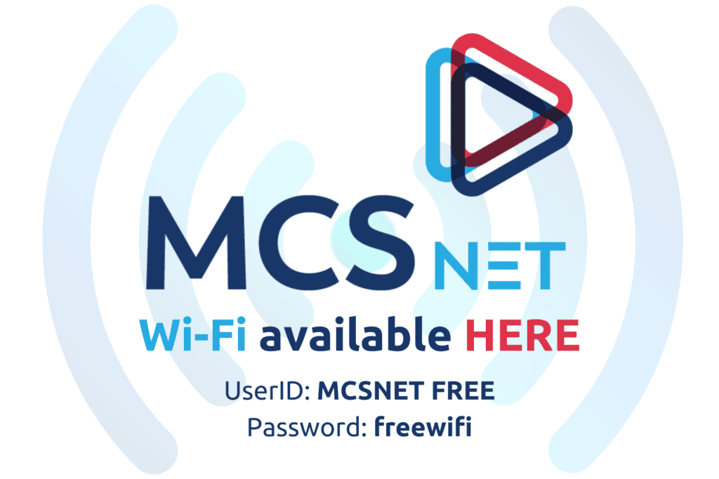 MCSnet Wi-Fi sign